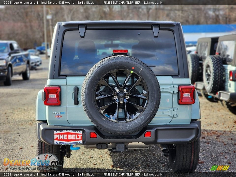 2023 Jeep Wrangler Unlimited Sahara 4XE Hybrid Earl / Black Photo #6