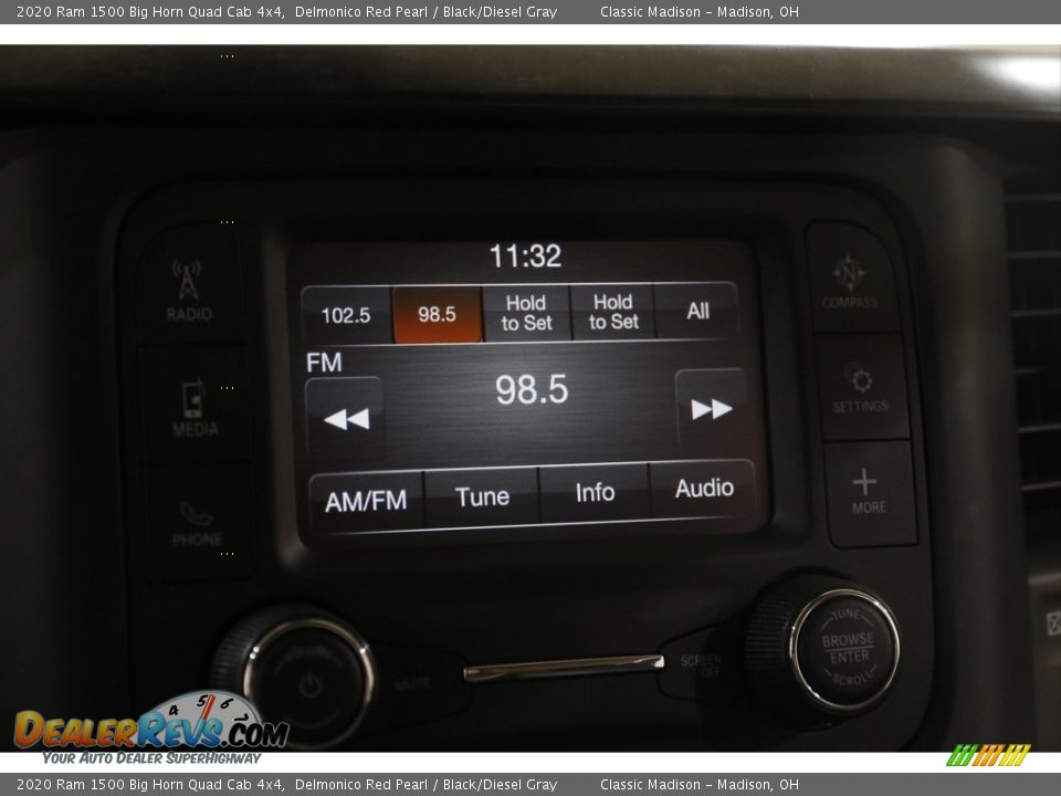 2020 Ram 1500 Big Horn Quad Cab 4x4 Delmonico Red Pearl / Black/Diesel Gray Photo #10