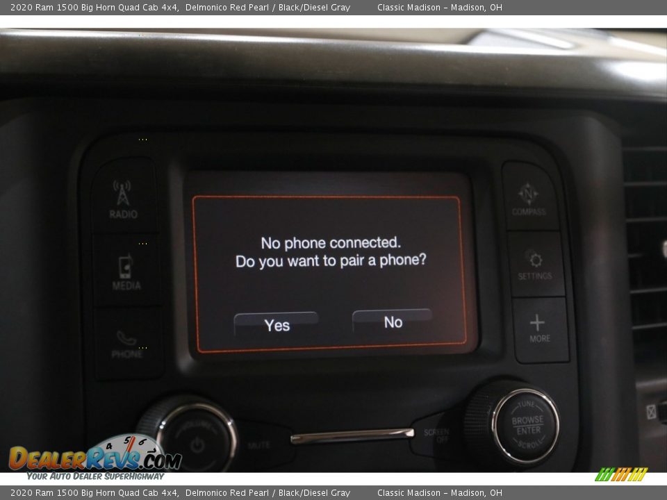 2020 Ram 1500 Big Horn Quad Cab 4x4 Delmonico Red Pearl / Black/Diesel Gray Photo #11