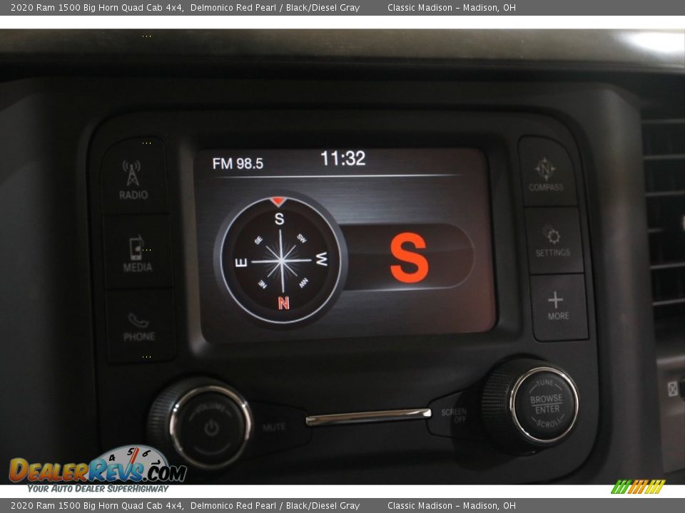 2020 Ram 1500 Big Horn Quad Cab 4x4 Delmonico Red Pearl / Black/Diesel Gray Photo #12