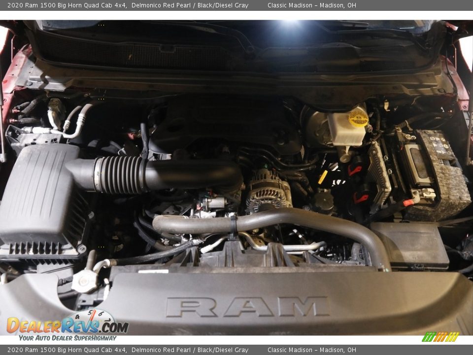 2020 Ram 1500 Big Horn Quad Cab 4x4 Delmonico Red Pearl / Black/Diesel Gray Photo #20
