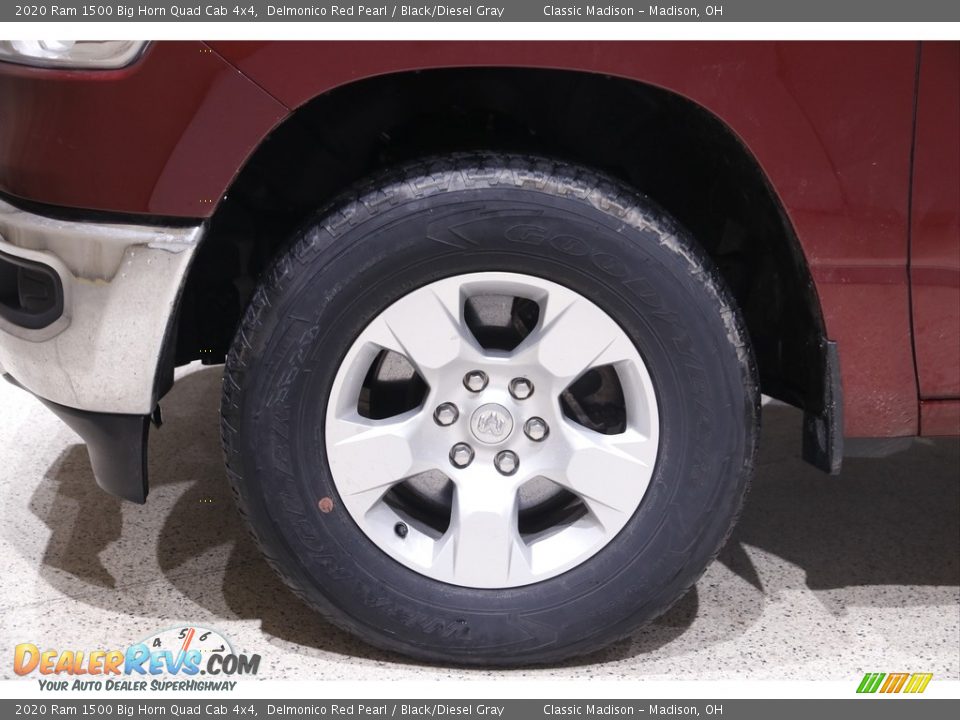 2020 Ram 1500 Big Horn Quad Cab 4x4 Delmonico Red Pearl / Black/Diesel Gray Photo #21