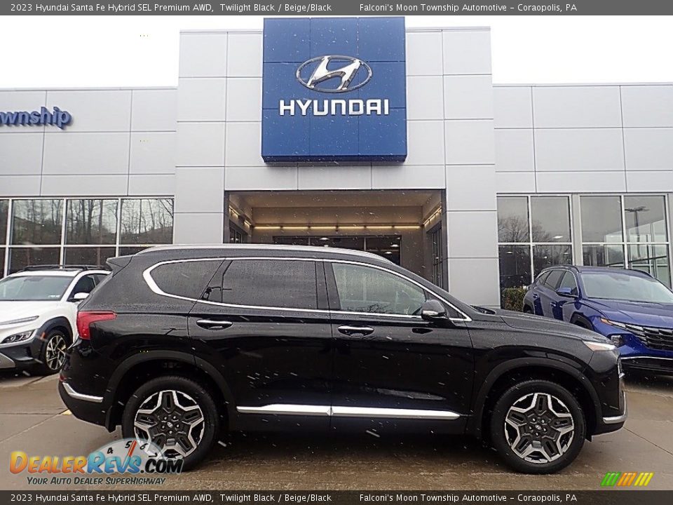 Twilight Black 2023 Hyundai Santa Fe Hybrid SEL Premium AWD Photo #1