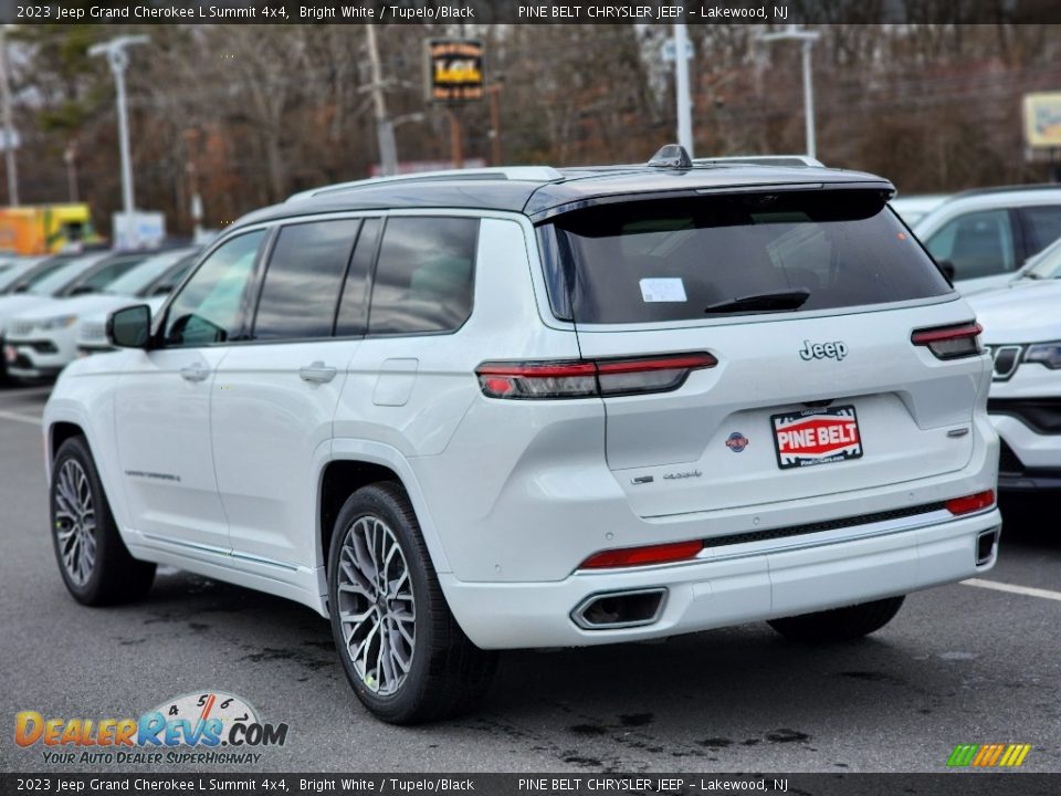 2023 Jeep Grand Cherokee L Summit 4x4 Bright White / Tupelo/Black Photo #4