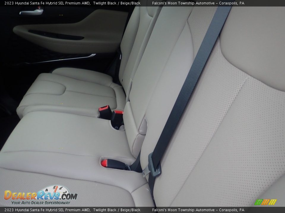 Rear Seat of 2023 Hyundai Santa Fe Hybrid SEL Premium AWD Photo #12