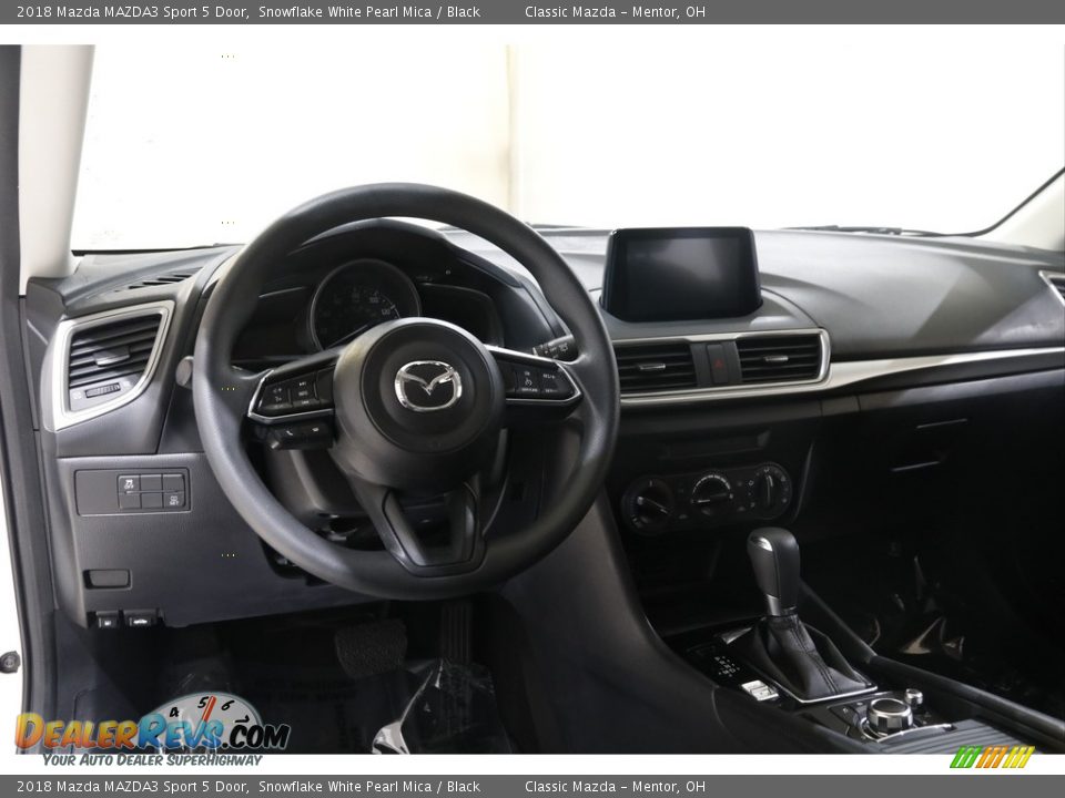 2018 Mazda MAZDA3 Sport 5 Door Snowflake White Pearl Mica / Black Photo #6