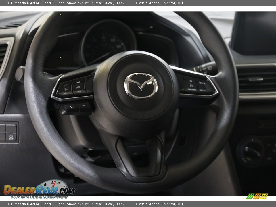 2018 Mazda MAZDA3 Sport 5 Door Snowflake White Pearl Mica / Black Photo #7