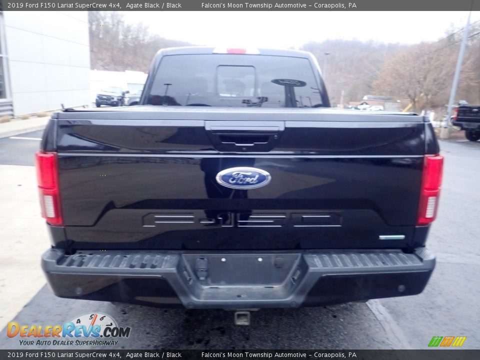 2019 Ford F150 Lariat SuperCrew 4x4 Agate Black / Black Photo #3
