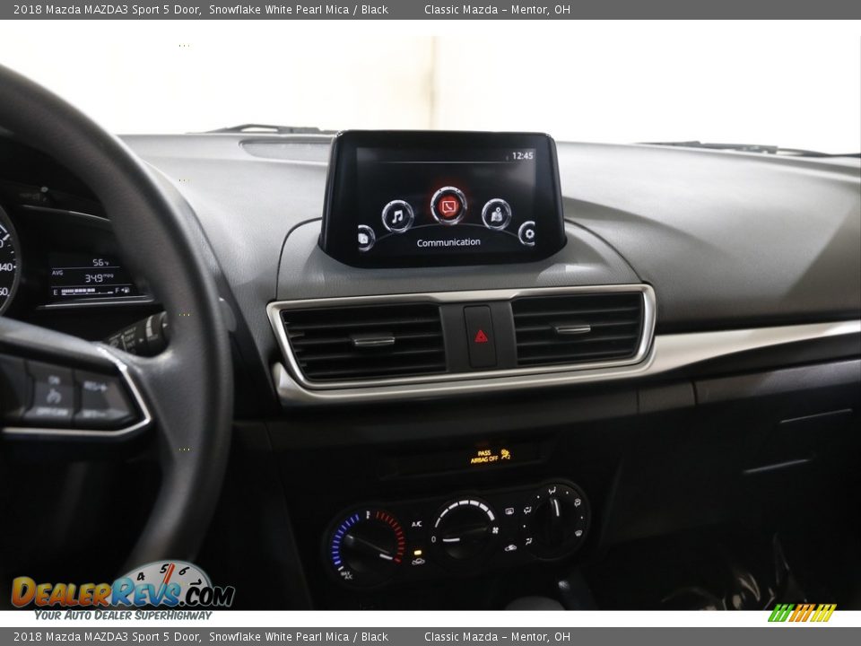 2018 Mazda MAZDA3 Sport 5 Door Snowflake White Pearl Mica / Black Photo #9