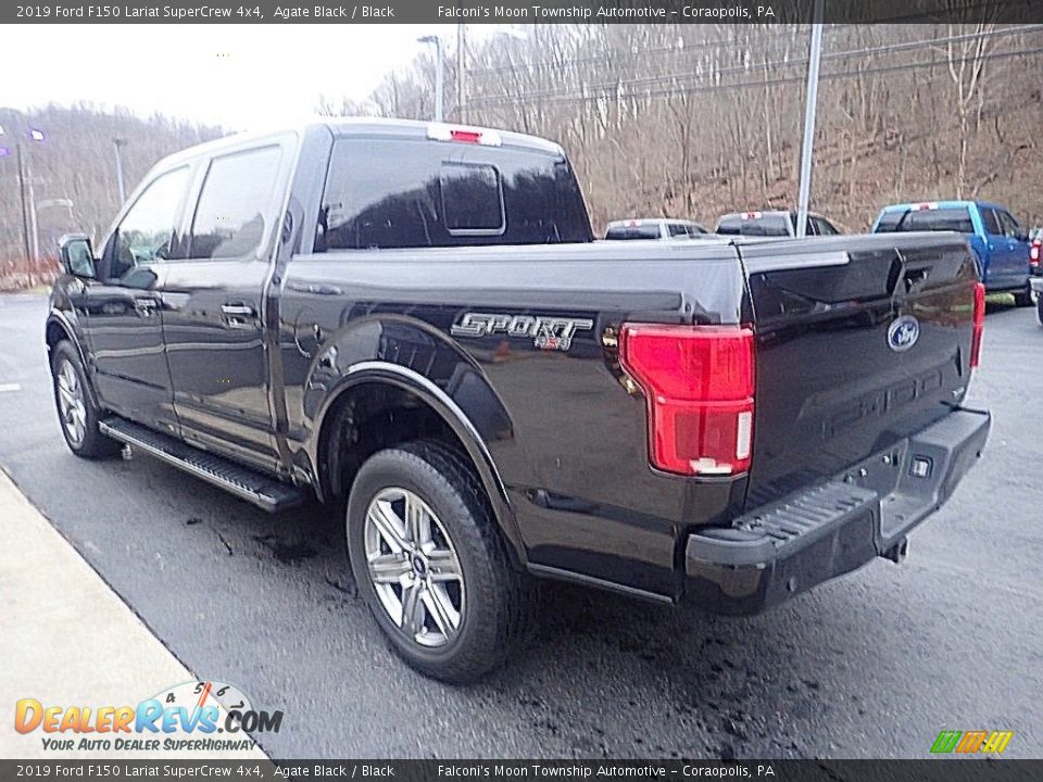 2019 Ford F150 Lariat SuperCrew 4x4 Agate Black / Black Photo #4