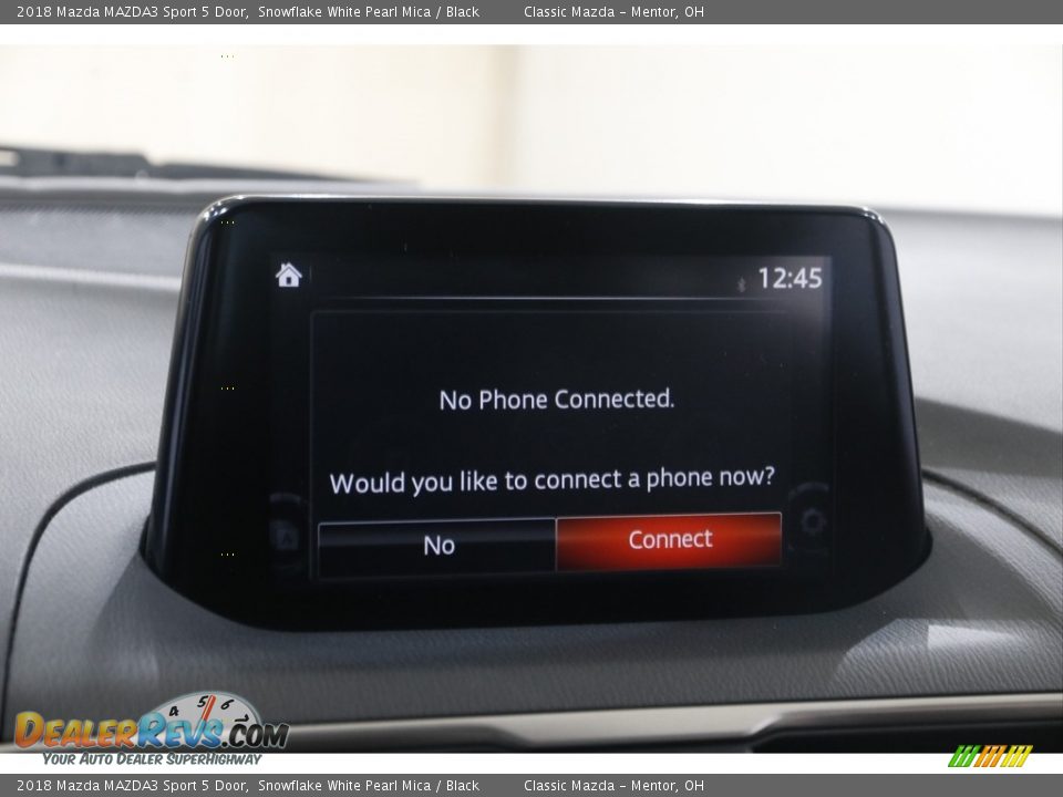 2018 Mazda MAZDA3 Sport 5 Door Snowflake White Pearl Mica / Black Photo #10