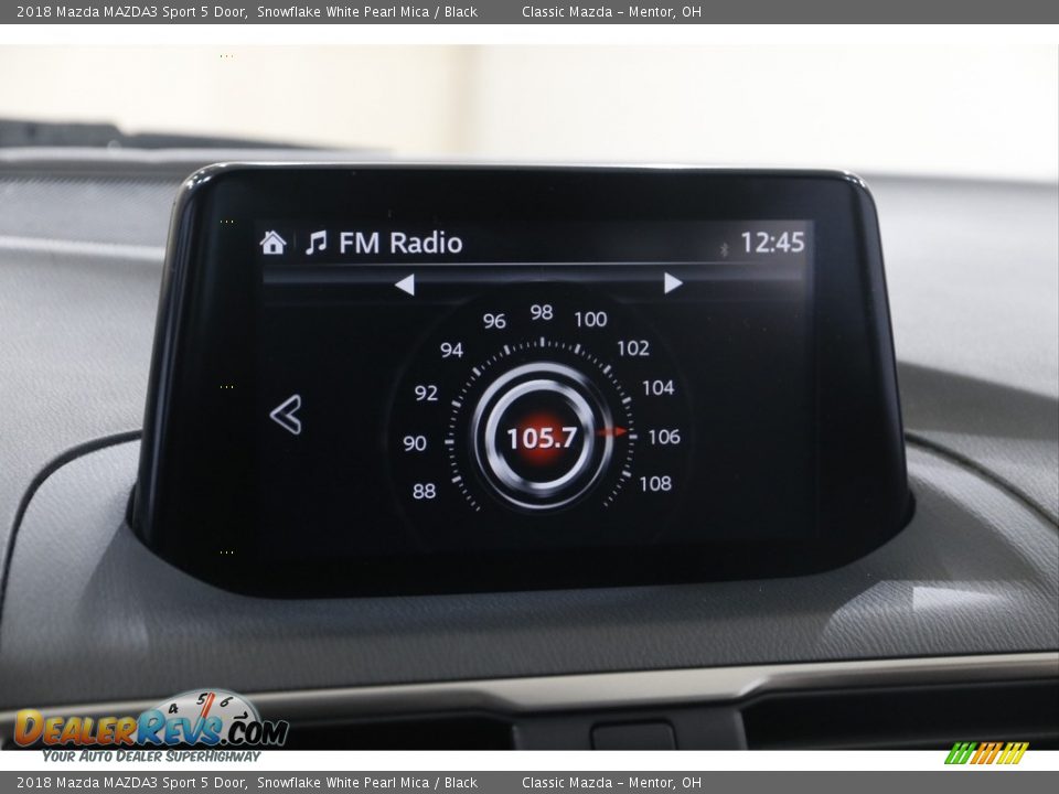 2018 Mazda MAZDA3 Sport 5 Door Snowflake White Pearl Mica / Black Photo #11