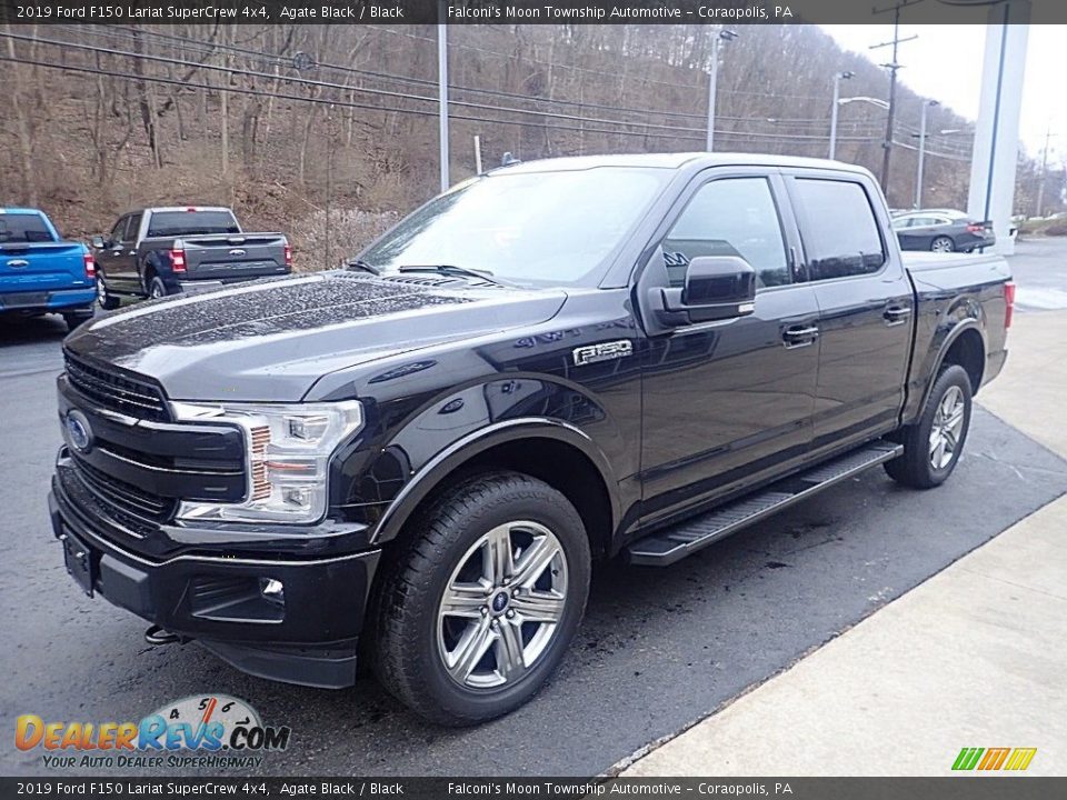 2019 Ford F150 Lariat SuperCrew 4x4 Agate Black / Black Photo #6