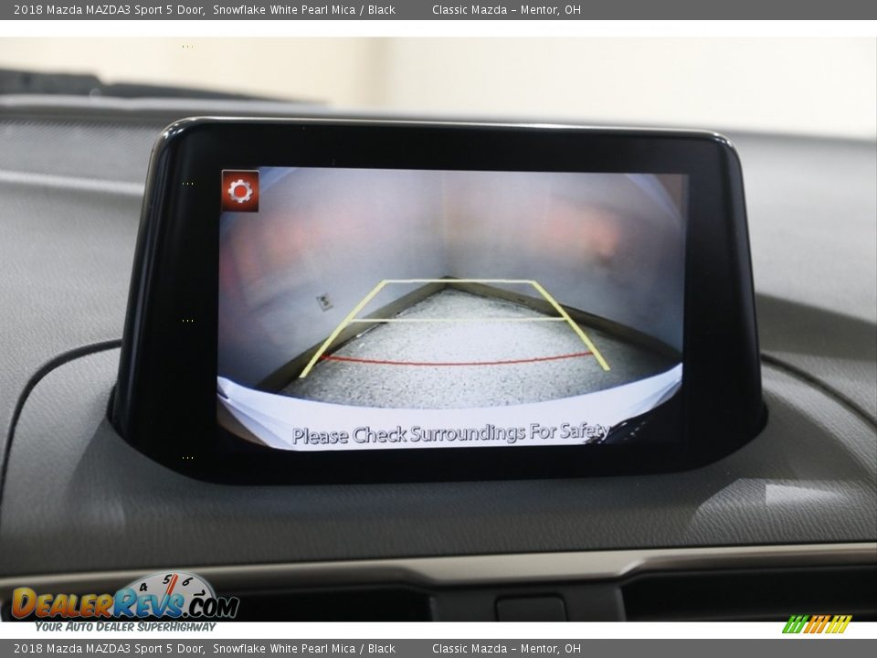 2018 Mazda MAZDA3 Sport 5 Door Snowflake White Pearl Mica / Black Photo #12