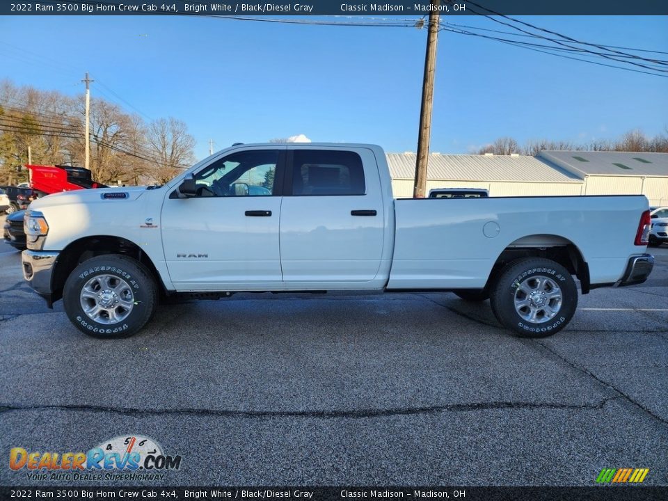 2022 Ram 3500 Big Horn Crew Cab 4x4 Bright White / Black/Diesel Gray Photo #8