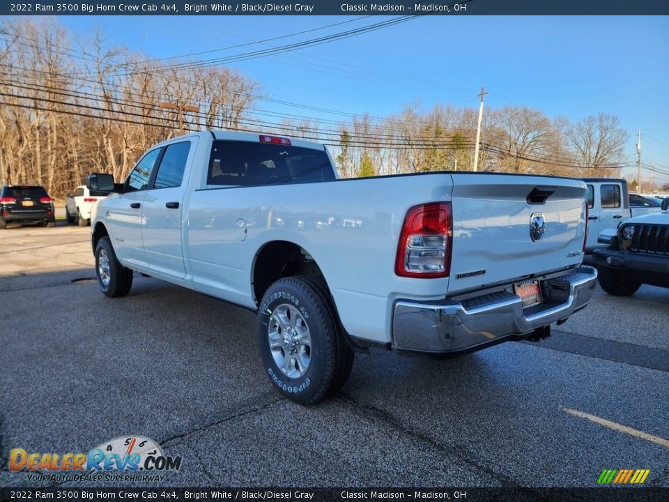 2022 Ram 3500 Big Horn Crew Cab 4x4 Bright White / Black/Diesel Gray Photo #9
