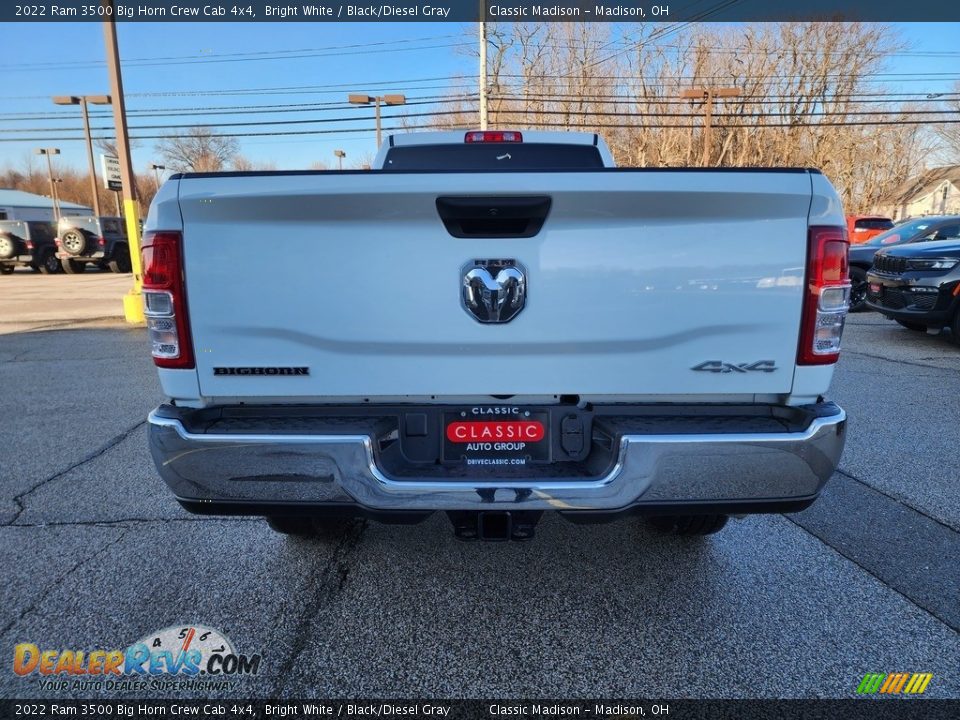 2022 Ram 3500 Big Horn Crew Cab 4x4 Bright White / Black/Diesel Gray Photo #10