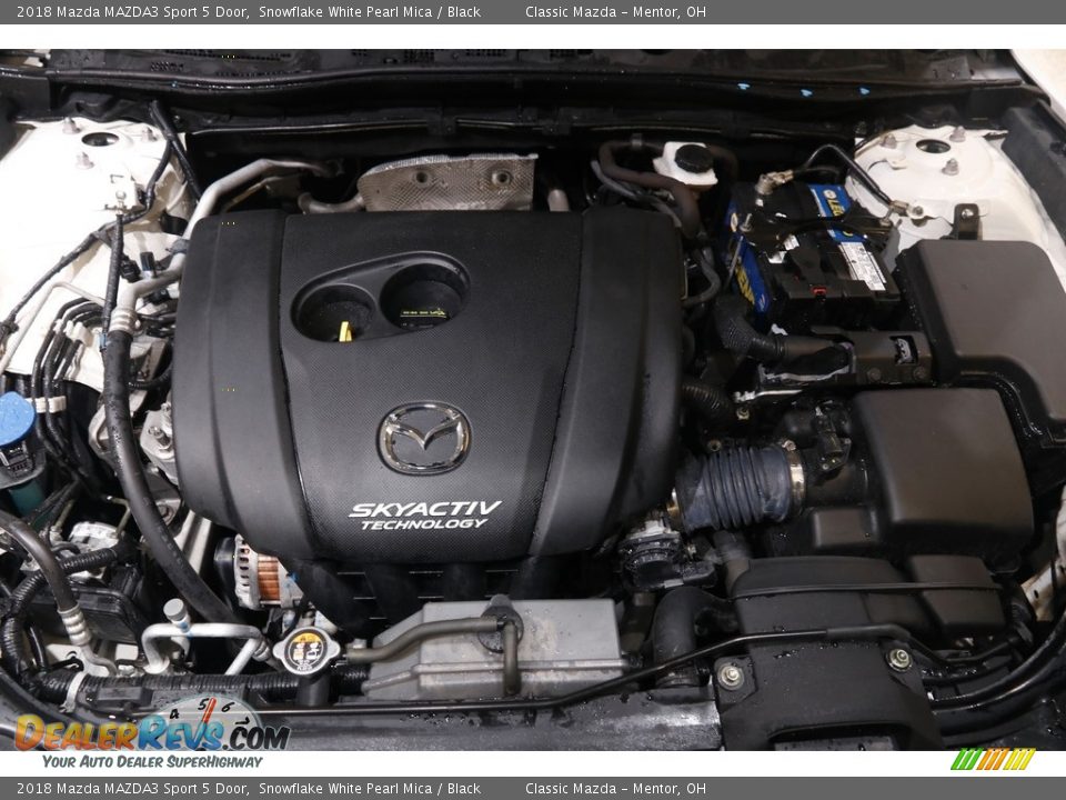 2018 Mazda MAZDA3 Sport 5 Door Snowflake White Pearl Mica / Black Photo #19