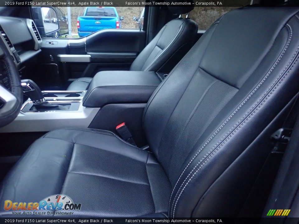 2019 Ford F150 Lariat SuperCrew 4x4 Agate Black / Black Photo #17