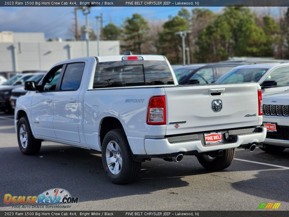 2023 Ram 1500 Big Horn Crew Cab 4x4 Bright White / Black Photo #4