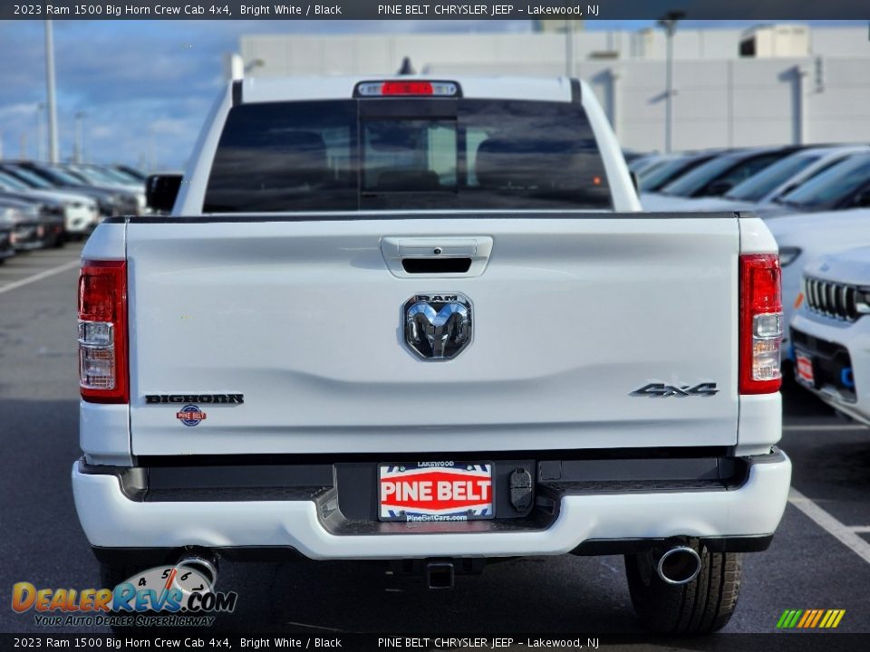 2023 Ram 1500 Big Horn Crew Cab 4x4 Bright White / Black Photo #6