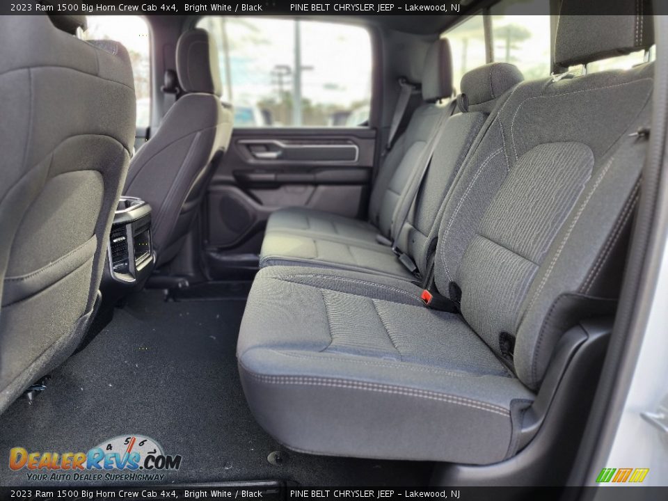 Rear Seat of 2023 Ram 1500 Big Horn Crew Cab 4x4 Photo #7