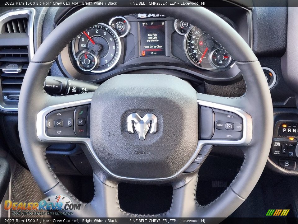 2023 Ram 1500 Big Horn Crew Cab 4x4 Steering Wheel Photo #10