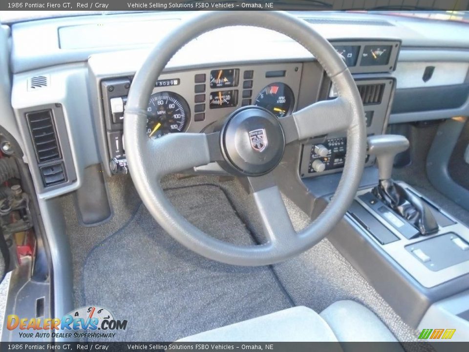 1986 Pontiac Fiero GT Steering Wheel Photo #6