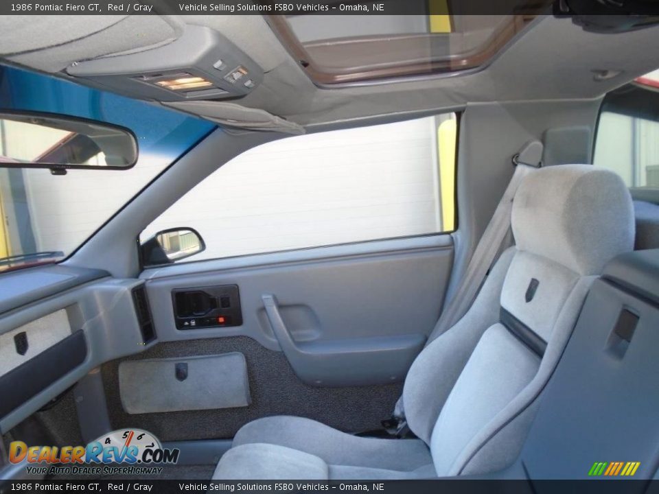 Front Seat of 1986 Pontiac Fiero GT Photo #8