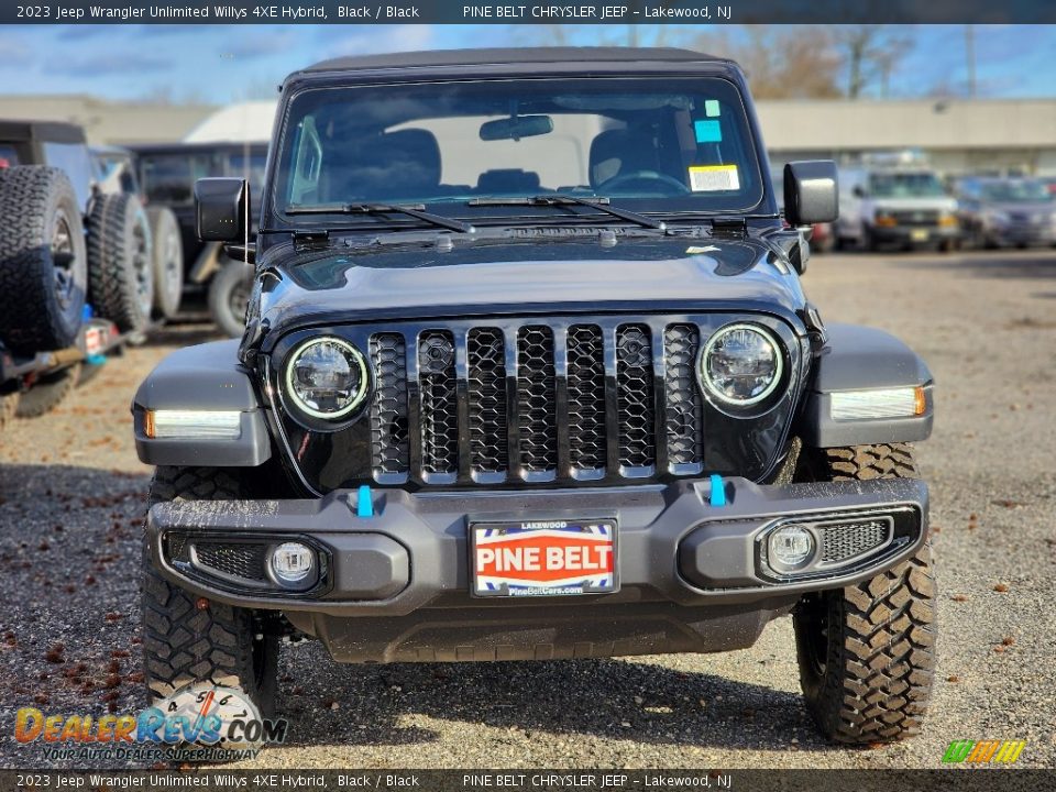 2023 Jeep Wrangler Unlimited Willys 4XE Hybrid Black / Black Photo #2