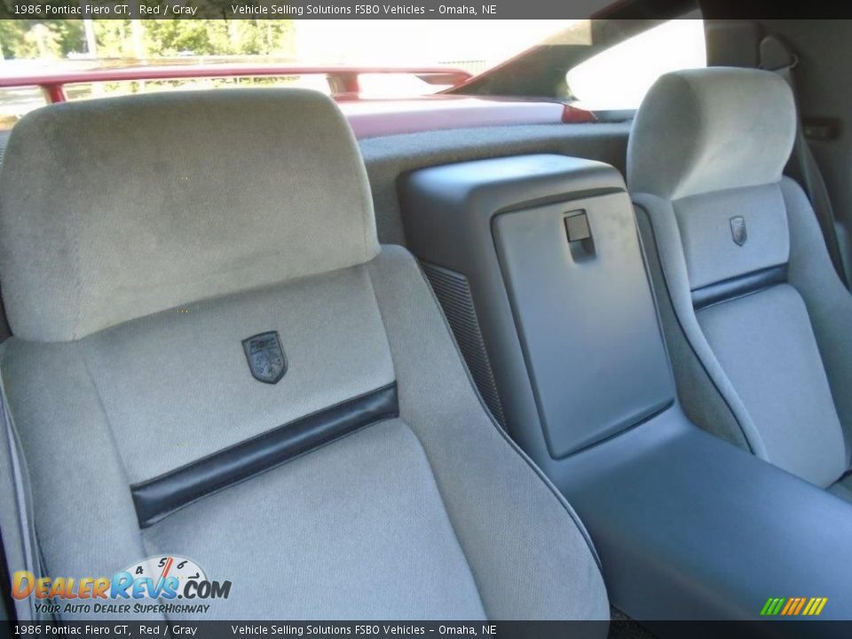 Front Seat of 1986 Pontiac Fiero GT Photo #11