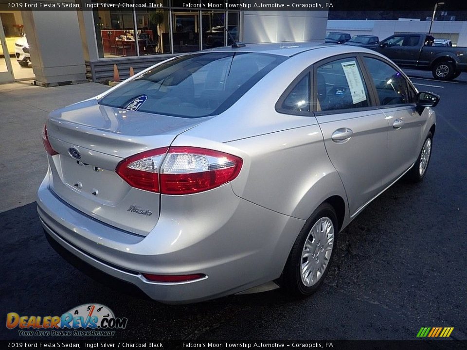 2019 Ford Fiesta S Sedan Ingot Silver / Charcoal Black Photo #2