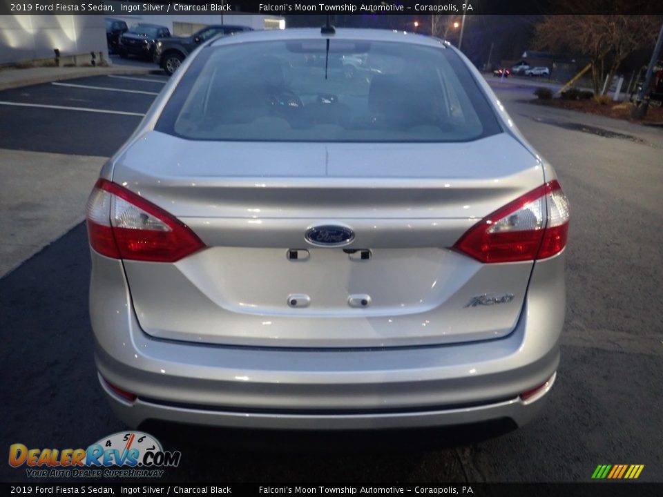 2019 Ford Fiesta S Sedan Ingot Silver / Charcoal Black Photo #3