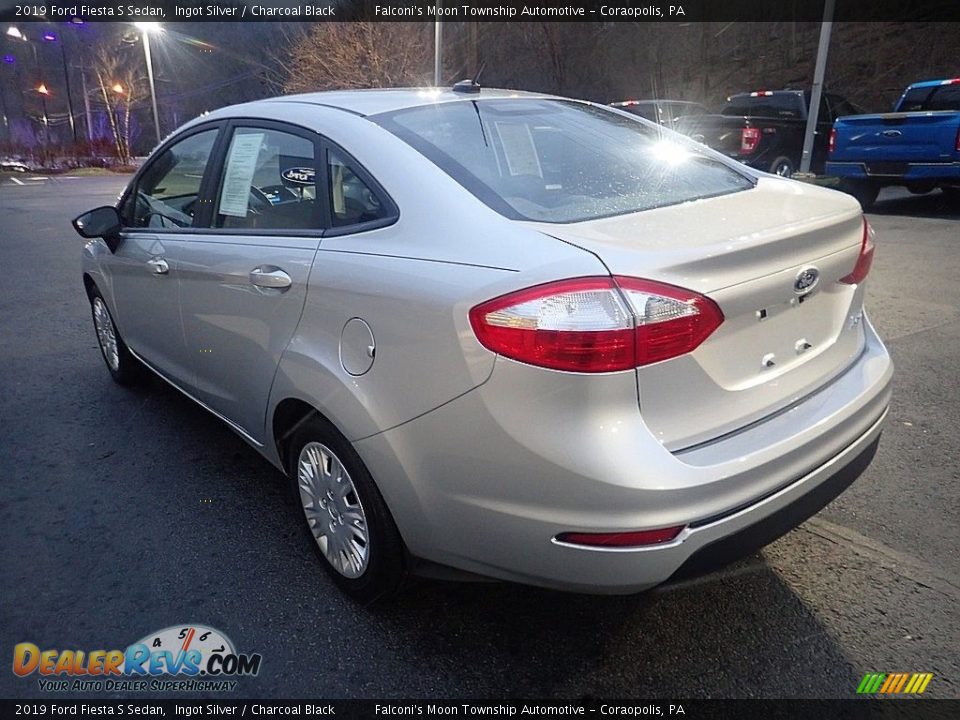 2019 Ford Fiesta S Sedan Ingot Silver / Charcoal Black Photo #5