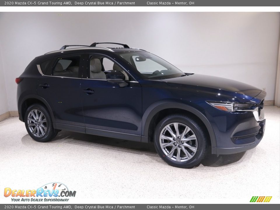 2020 Mazda CX-5 Grand Touring AWD Deep Crystal Blue Mica / Parchment Photo #1