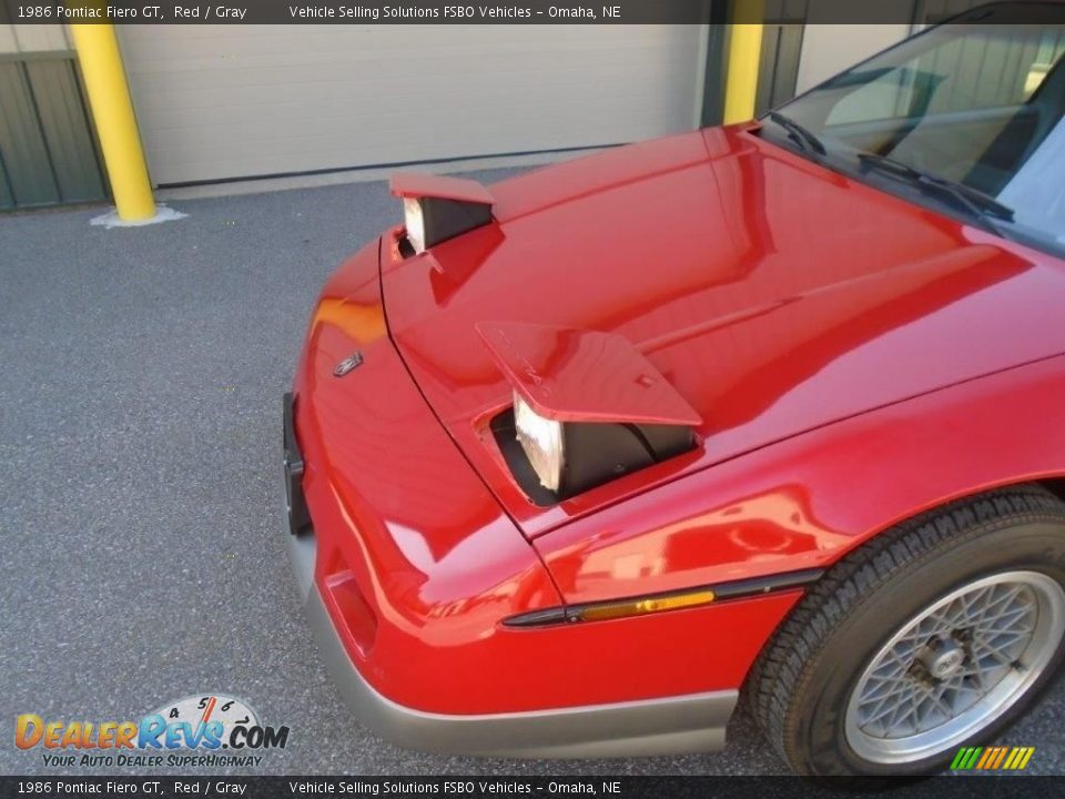 1986 Pontiac Fiero GT Red / Gray Photo #15