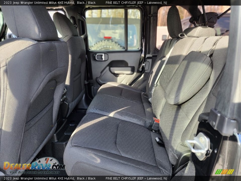 Rear Seat of 2023 Jeep Wrangler Unlimited Willys 4XE Hybrid Photo #7