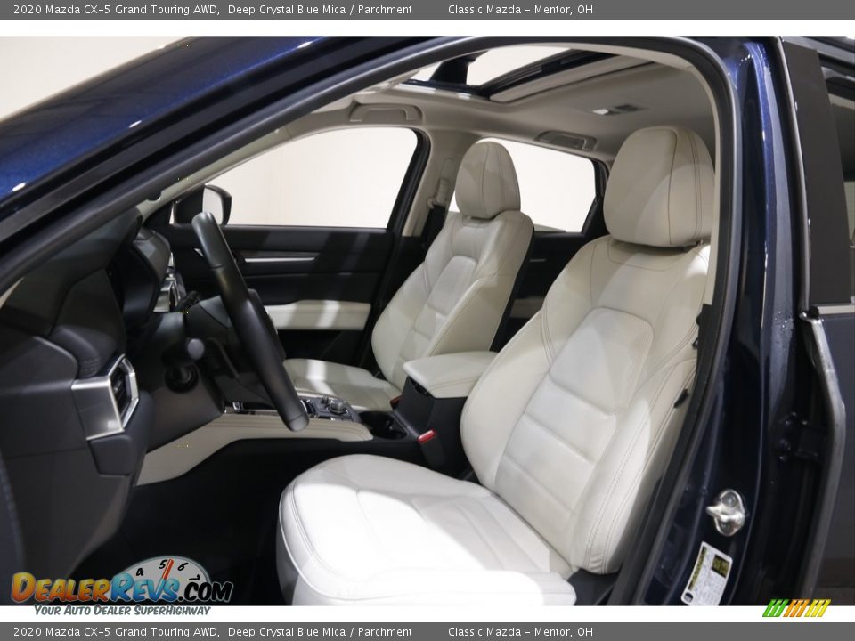 2020 Mazda CX-5 Grand Touring AWD Deep Crystal Blue Mica / Parchment Photo #5