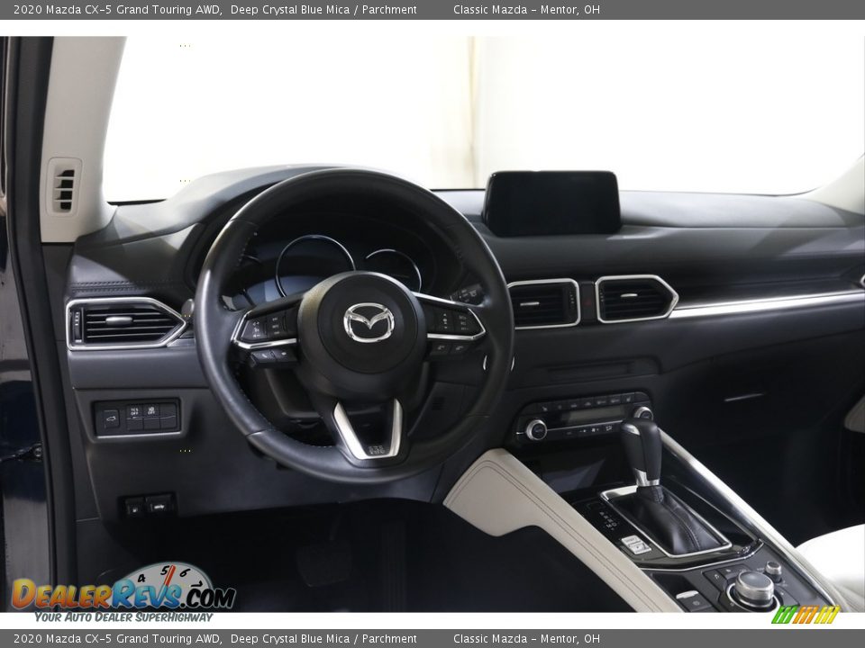 2020 Mazda CX-5 Grand Touring AWD Deep Crystal Blue Mica / Parchment Photo #6