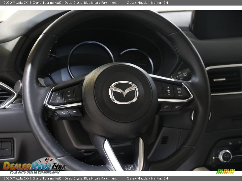 2020 Mazda CX-5 Grand Touring AWD Deep Crystal Blue Mica / Parchment Photo #7