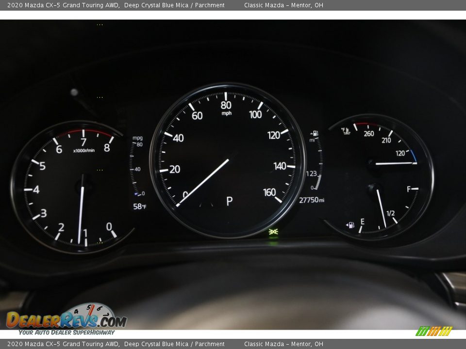 2020 Mazda CX-5 Grand Touring AWD Deep Crystal Blue Mica / Parchment Photo #8