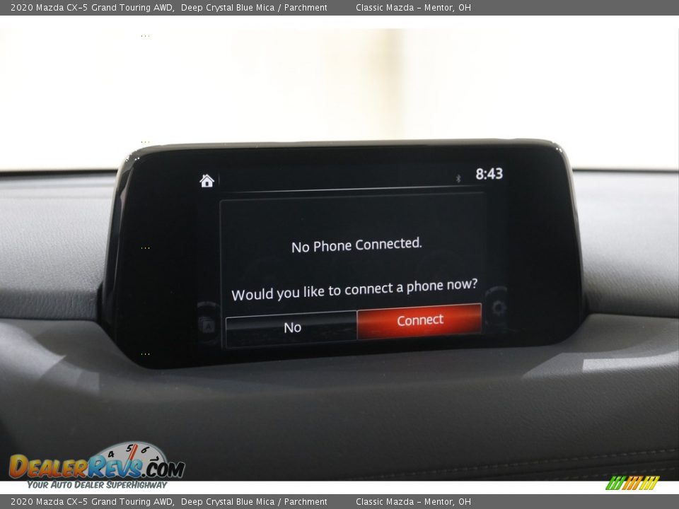 2020 Mazda CX-5 Grand Touring AWD Deep Crystal Blue Mica / Parchment Photo #10