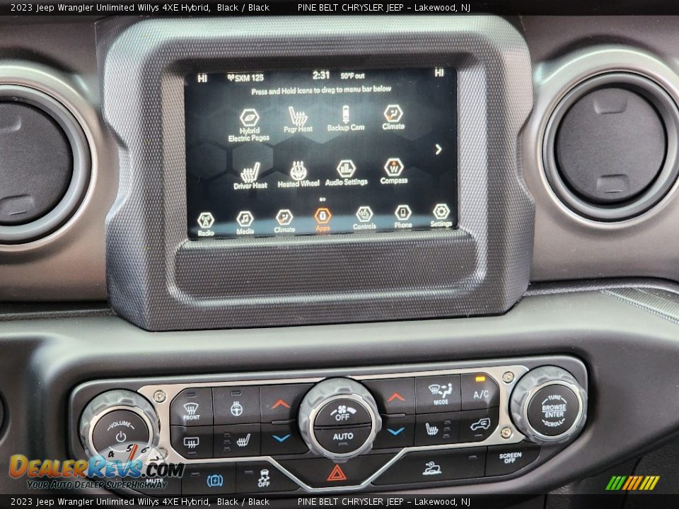 Controls of 2023 Jeep Wrangler Unlimited Willys 4XE Hybrid Photo #13