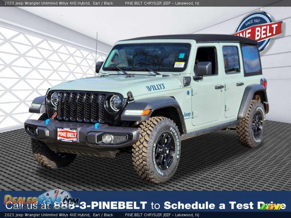 2023 Jeep Wrangler Unlimited Willys 4XE Hybrid Earl / Black Photo #1