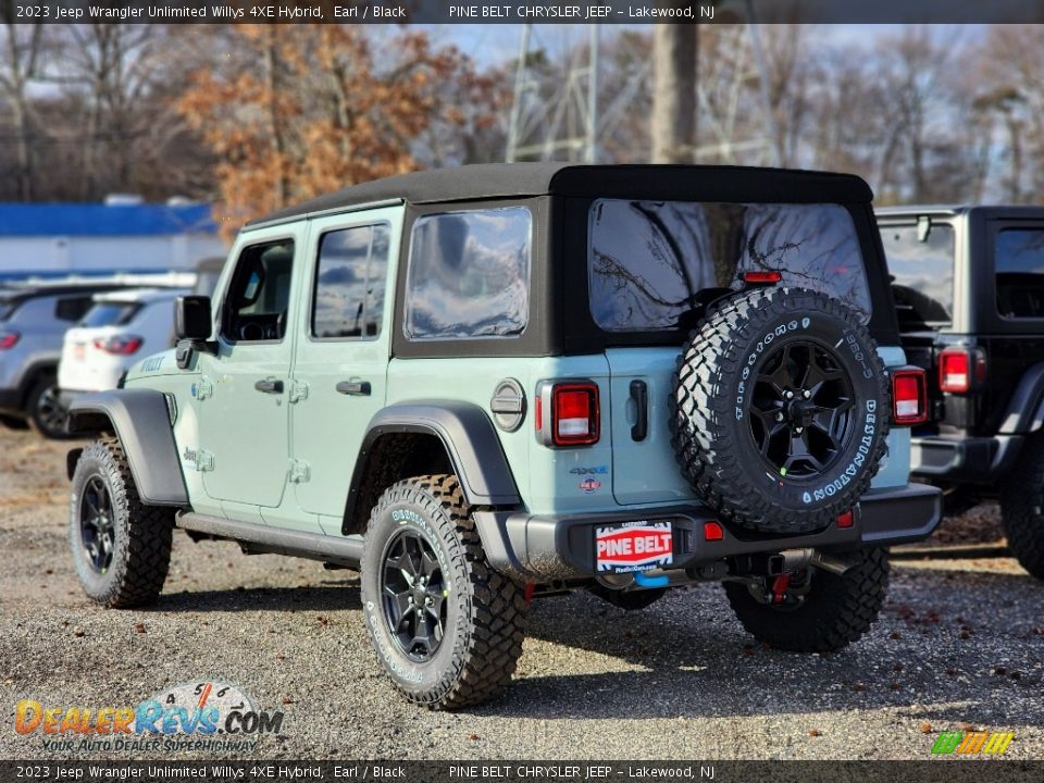 2023 Jeep Wrangler Unlimited Willys 4XE Hybrid Earl / Black Photo #3