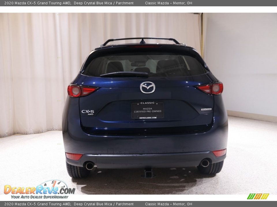 2020 Mazda CX-5 Grand Touring AWD Deep Crystal Blue Mica / Parchment Photo #18