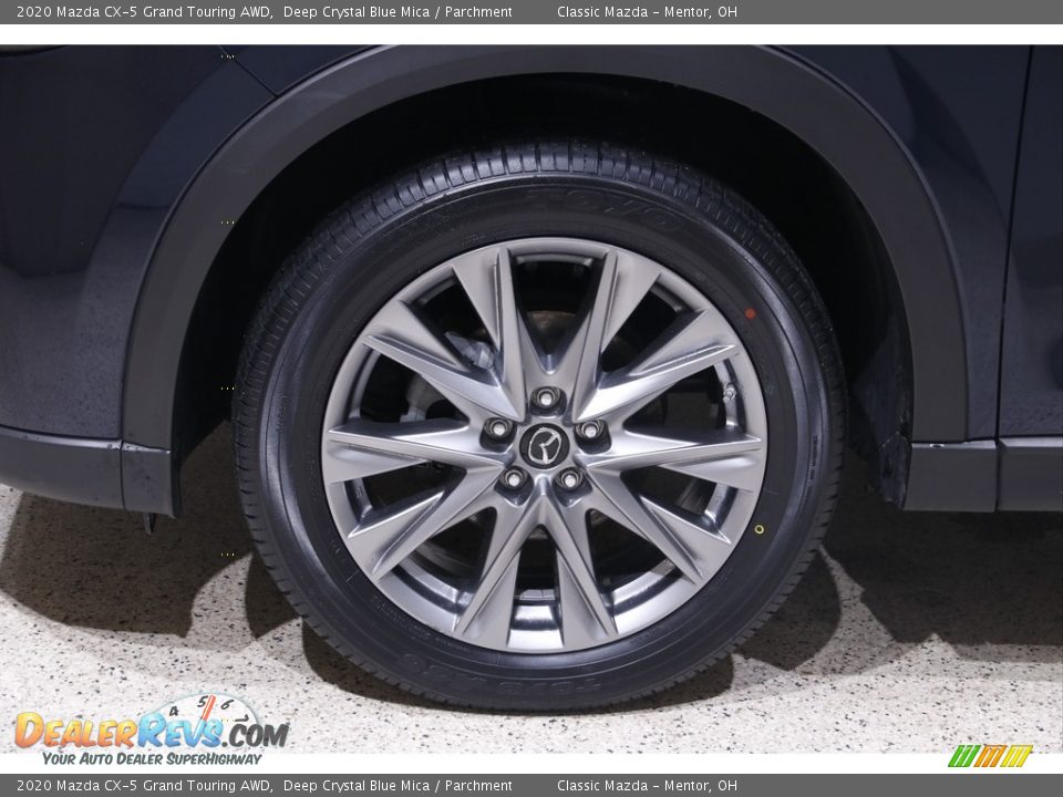 2020 Mazda CX-5 Grand Touring AWD Deep Crystal Blue Mica / Parchment Photo #20