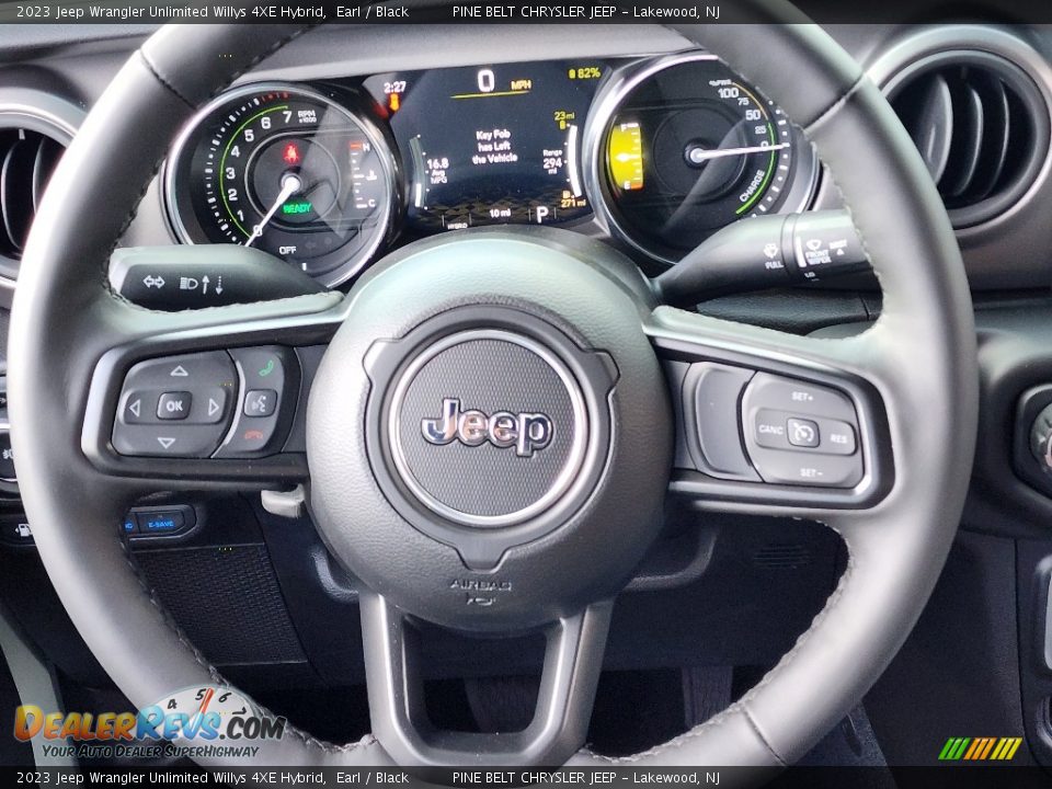 2023 Jeep Wrangler Unlimited Willys 4XE Hybrid Steering Wheel Photo #10