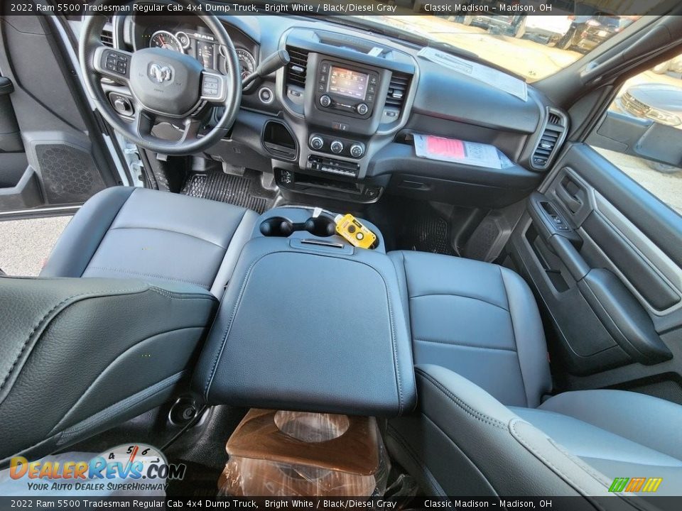 Front Seat of 2022 Ram 5500 Tradesman Regular Cab 4x4 Dump Truck Photo #3