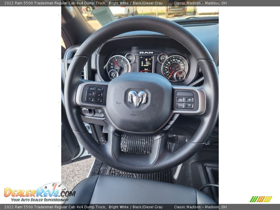 2022 Ram 5500 Tradesman Regular Cab 4x4 Dump Truck Steering Wheel Photo #4